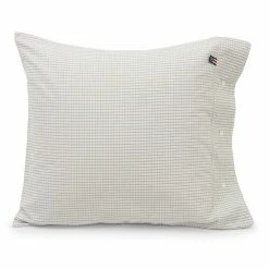 Bester Verkauf ? Lexington Checked Kopfkissen-Bezug Aus Popeline - 40x80 Cm - White/gray ?