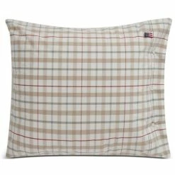 Schlussverkauf ? Lexington Checked Kissenhülle Aus Baumwoll-Popeline - 40x80 Cm - White/multi ?