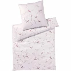 Angebote ? Elegante Garden Love Kopfkissenbezug Aus Seiden-Satin - 40x80 Cm - Rose ⌛