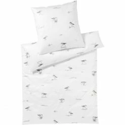 Beste Bewertungen von ? Elegante Sandpiper Kopfkissenbezug Aus Mako-Satin - 40x80 Cm - Weiß ✔️