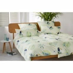 Neu ? Elegante Tukan Kopfkissenbezug Aus Mako-Satin - 40x80 Cm - Zitrus ? -Lexington Shop unnamed file 941