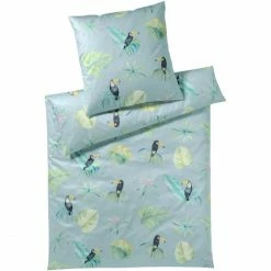 Beste Bewertungen von ⭐ Elegante Tukan Kopfkissenbezug Aus Mako-Satin - 40x80 Cm - Aquagrün ⌛