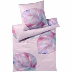 Auslauf ? Elegante Splendid Kopfkissenbezug Aus Mako-Satin - 40x80 Cm - Rose ❤️