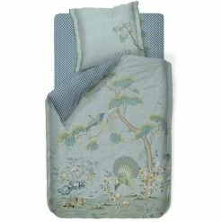 Bestes Angebot ❤️ Pip Studio Japonica Kopfkissenbezug Aus Baumwoll-Perkal - 40x80 Cm - Blau ?