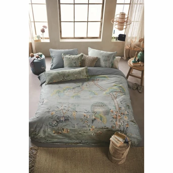 Bestes Angebot ❤️ Pip Studio Japonica Kopfkissenbezug Aus Baumwoll-Perkal - 40x80 Cm - Blau ? 2 Bestes Angebot ❤️ Pip Studio Japonica Kopfkissenbezug Aus Baumwoll-Perkal - 40x80 Cm - Blau ? – Bild 2