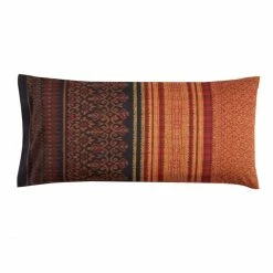 Neu ⭐ Bassetti ROCCARASO Kopfkissen-Bezug Aus Baumwollsatin - 40x80 Cm - R1-rot ⭐