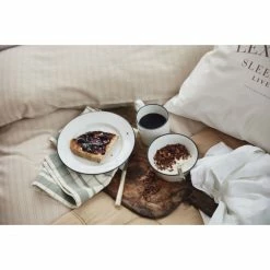 Budget ⌛ Lexington Printed Organic Cotton Poplin Kopfkissen-Bezug - 50x70 Cm - White/mid Brown ? -Lexington Shop unnamed file 99